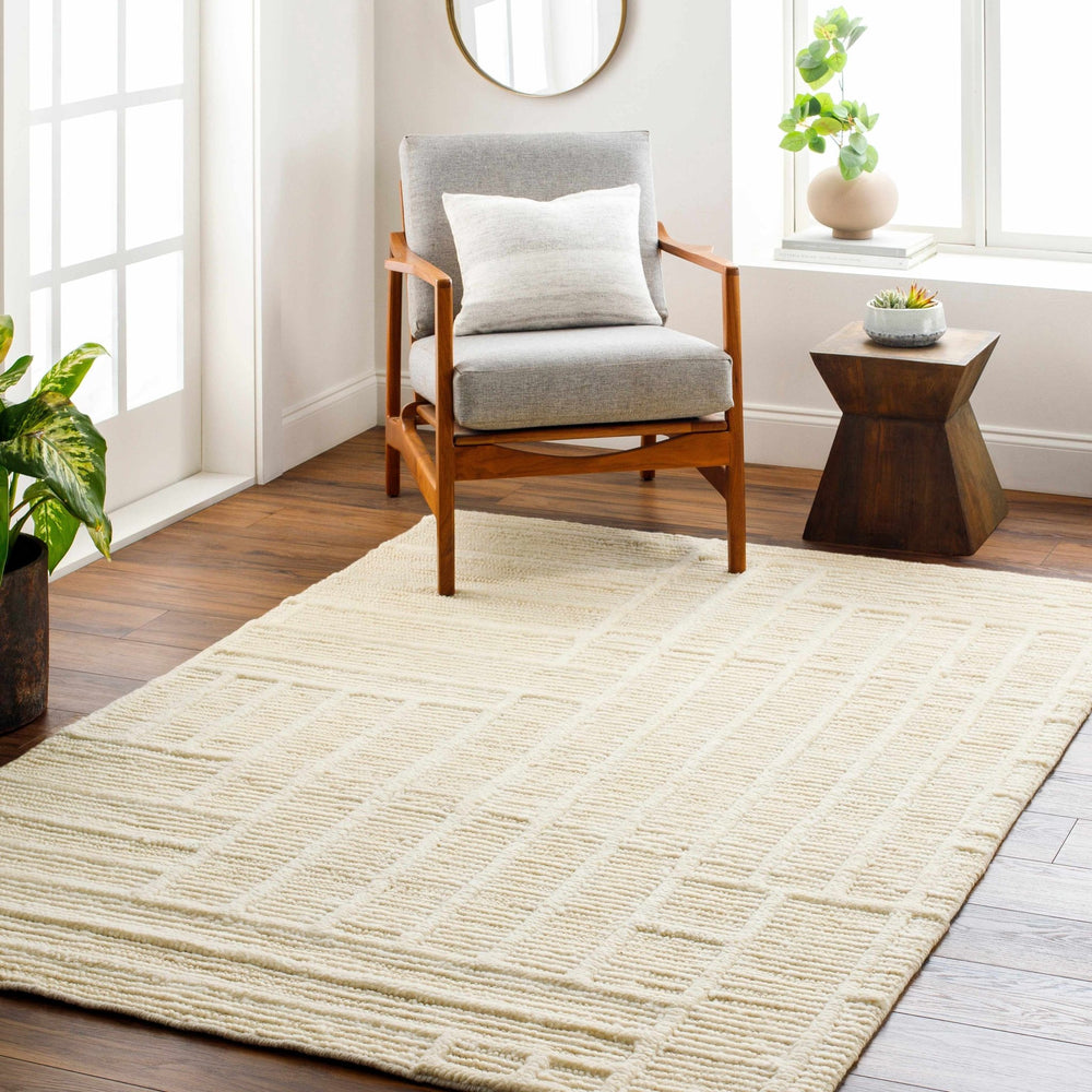 Kelburn Modern Geometrical Beige Rug - The Rug Decor