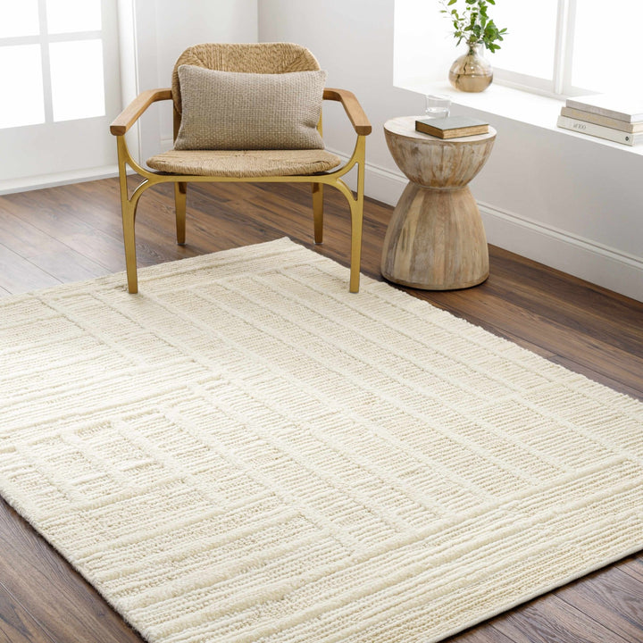 Kelburn Modern Geometrical Beige Rug - The Rug Decor