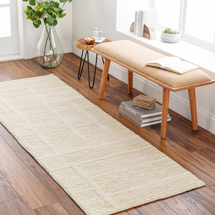Kelburn Modern Geometrical Beige Rug - The Rug Decor