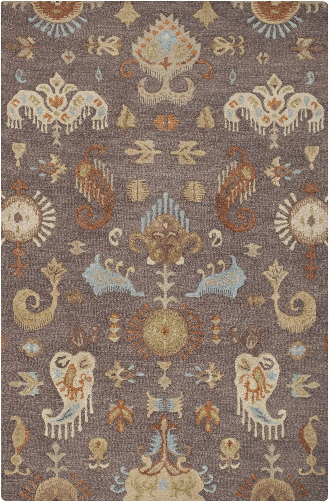 Kelty Traditional Floral Design Brown And Beige Area Rug - The Rug Decor