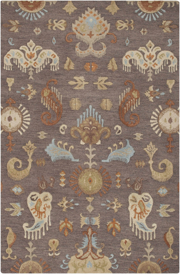Kelty Traditional Floral Design Brown And Beige Area Rug - The Rug Decor