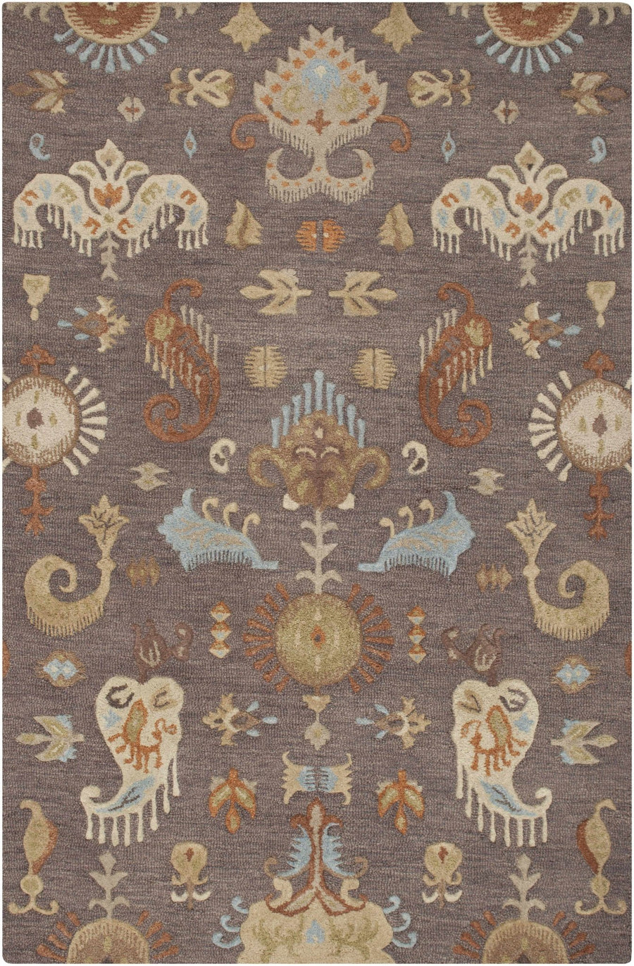 Kelty Traditional Floral Design Brown And Beige Area Rug - The Rug Decor