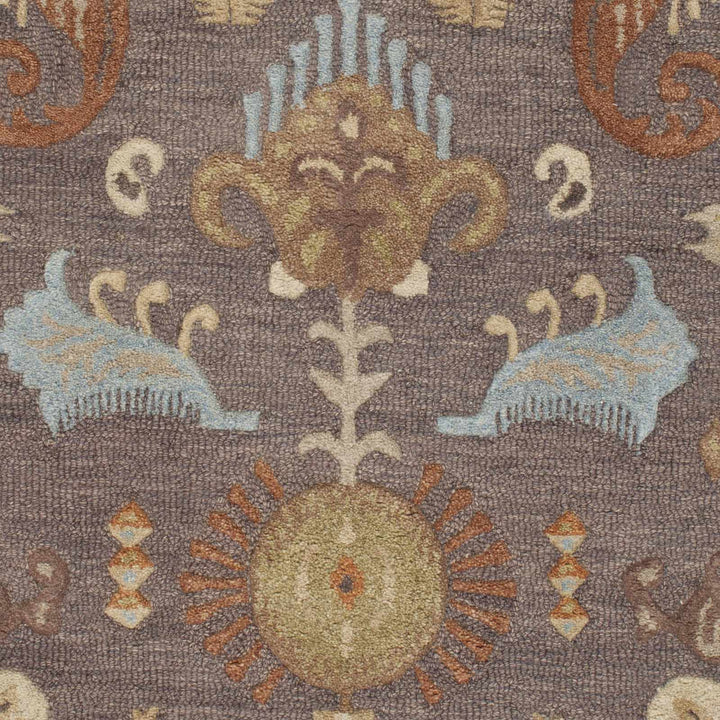 Kelty Traditional Floral Design Brown And Beige Area Rug - The Rug Decor