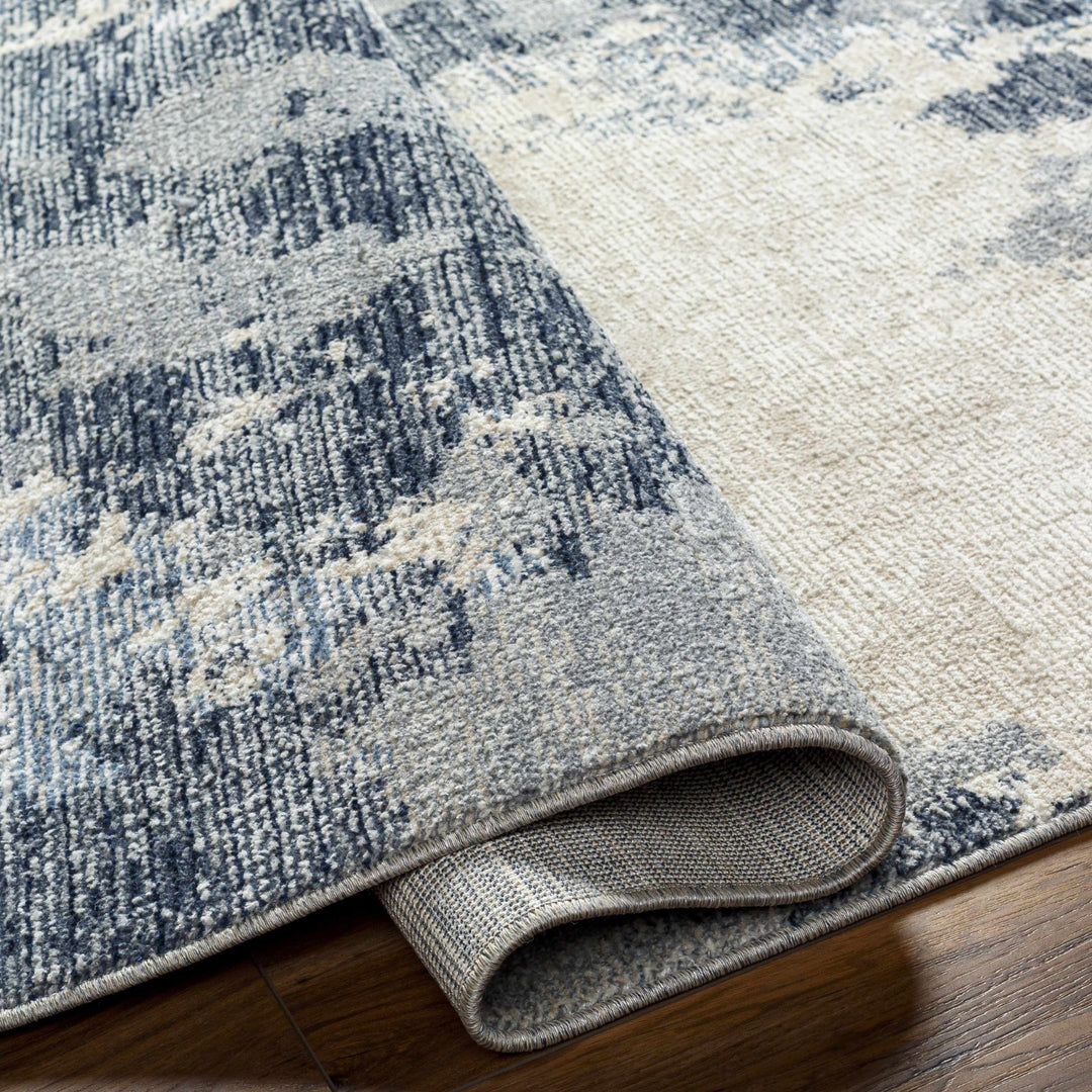 Keme Contemporary Gray Abstract Area Rug - The Rug Decor