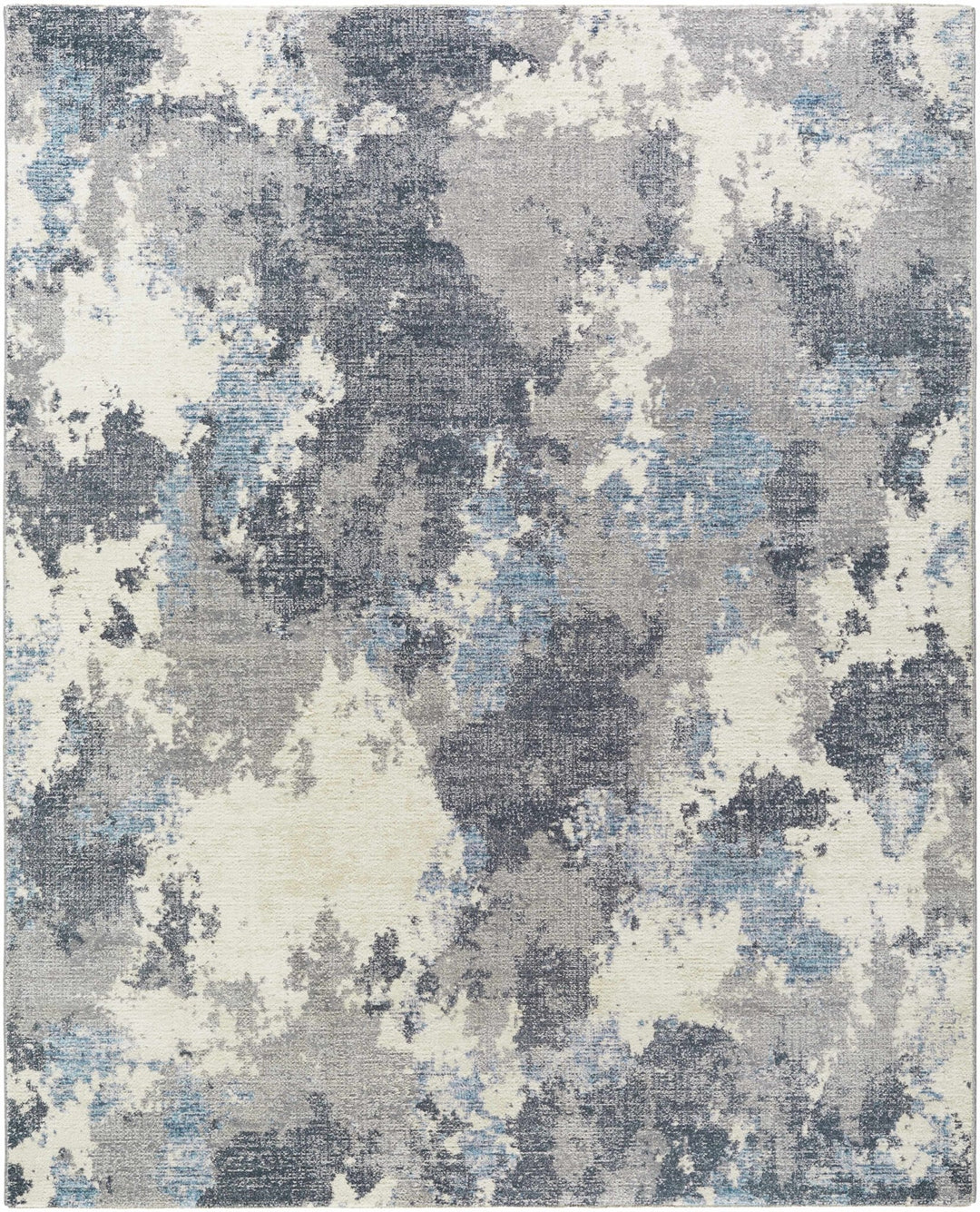 Keme Contemporary Gray Abstract Area Rug - The Rug Decor