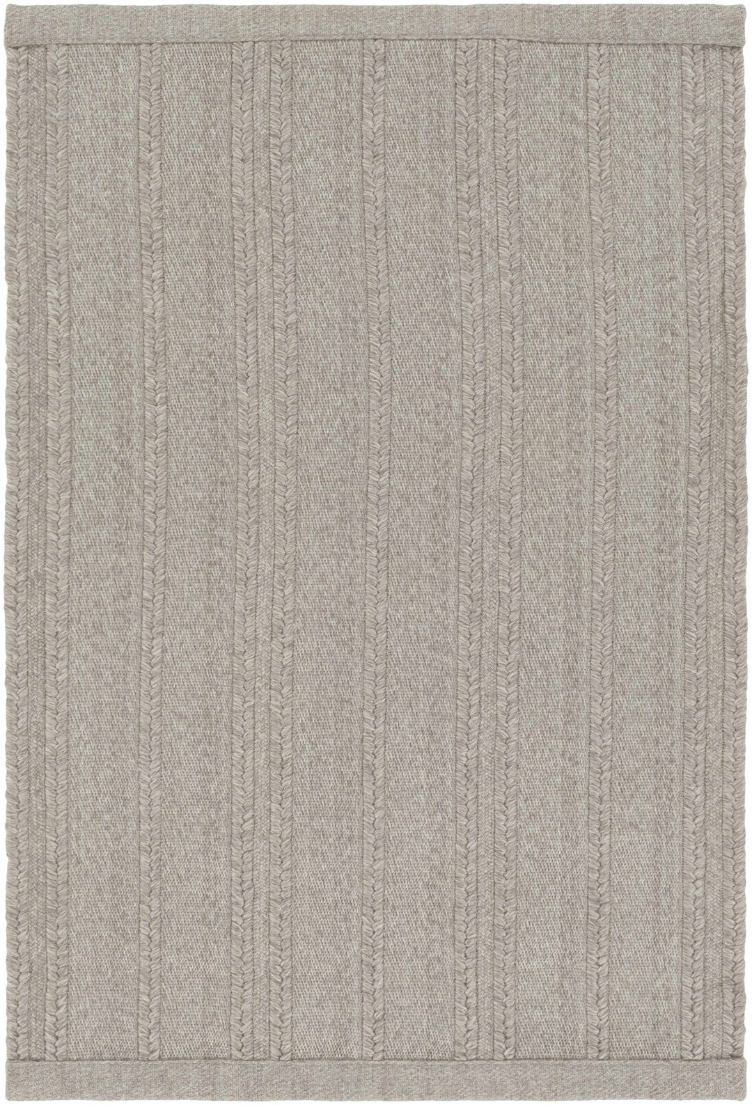 Kempston Taupe Modern Style Hand Woven Outdoor Area Rug - The Rug Decor
