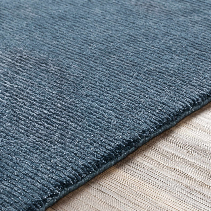 Kendall Blue Modern Solid Design Hand Knotted Area Rug - The Rug Decor