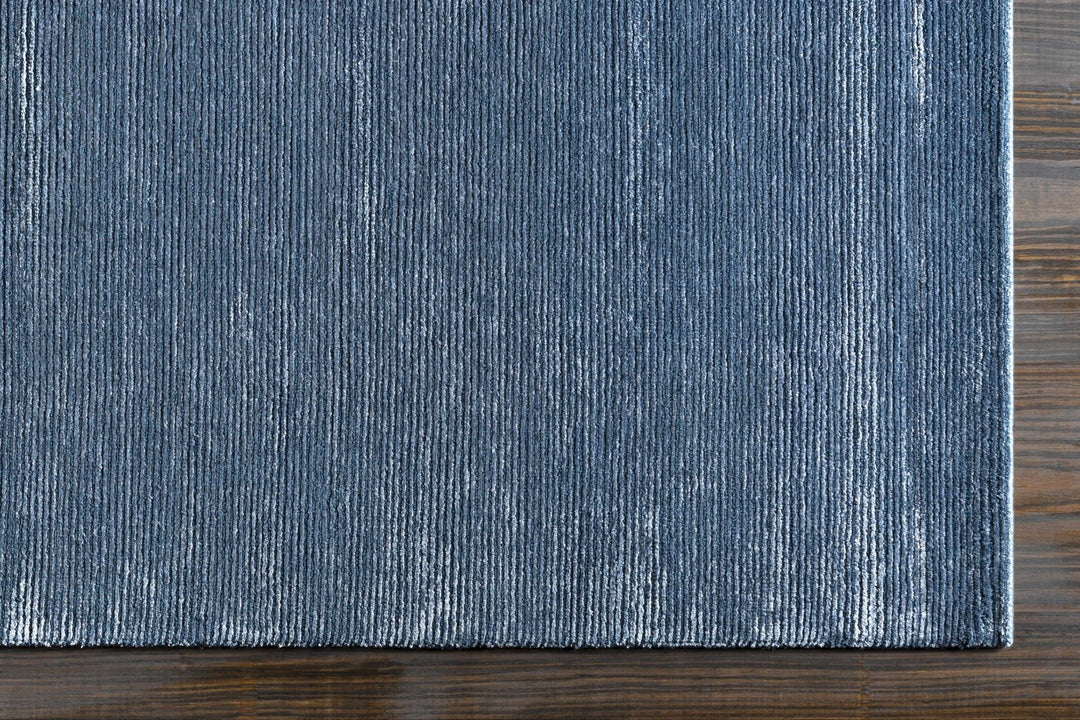 Kendall Blue Modern Solid Design Hand Knotted Area Rug - The Rug Decor
