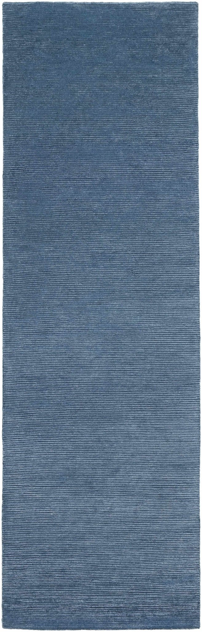 Kendall Blue Modern Solid Design Hand Knotted Area Rug - The Rug Decor