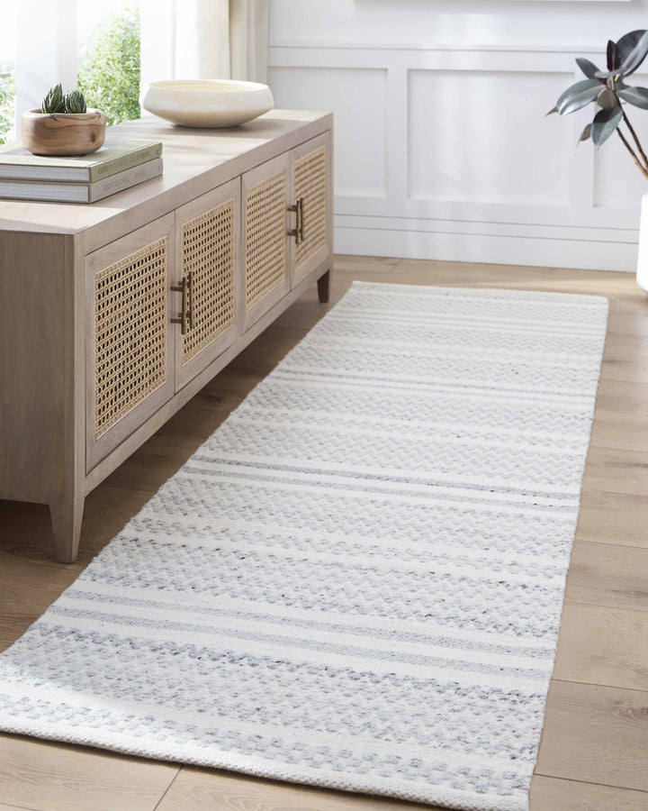 Kendi Ivory Modern Style Hand Woven Wool Area Rug - The Rug Decor