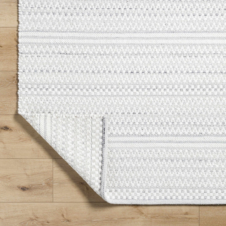 Kendi Modern Abstract Ivory And Gray Rug - The Rug Decor