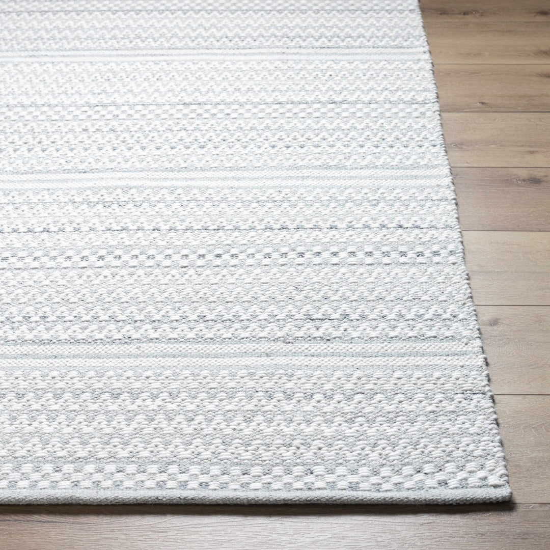 Kendi Modern Abstract Ivory And Gray Rug - The Rug Decor