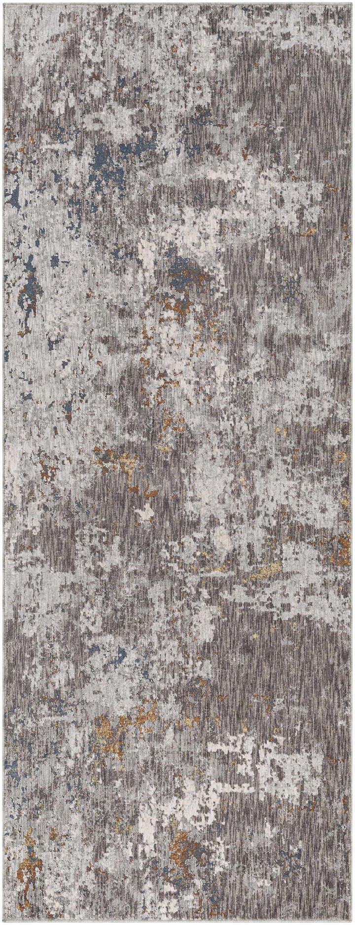 Kenedy Gray Modern Abstract Design Area Rug