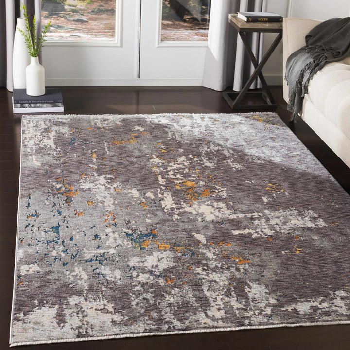 Kenedy Gray Modern Abstract Design Area Rug
