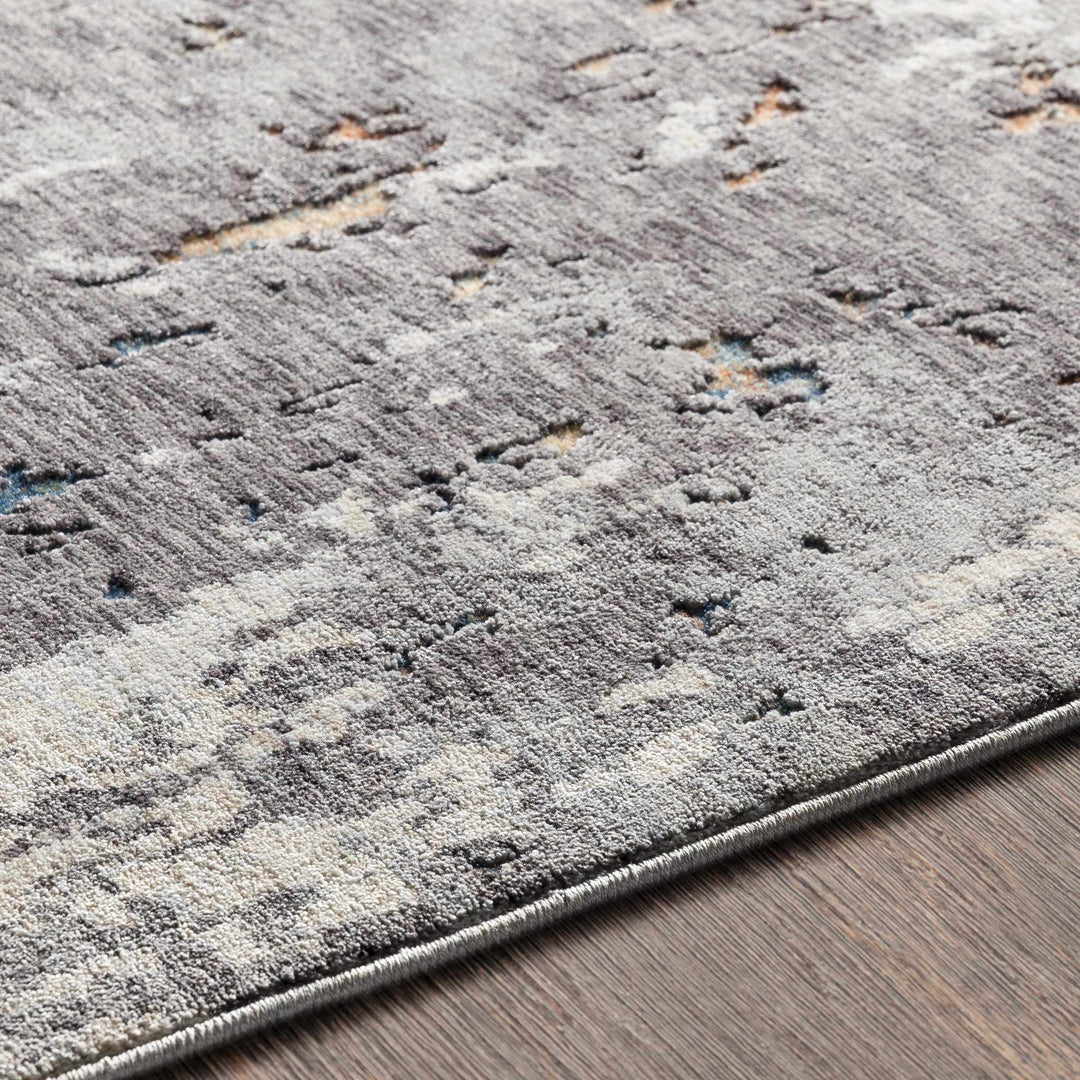Kenedy Gray Modern Abstract Design Area Rug