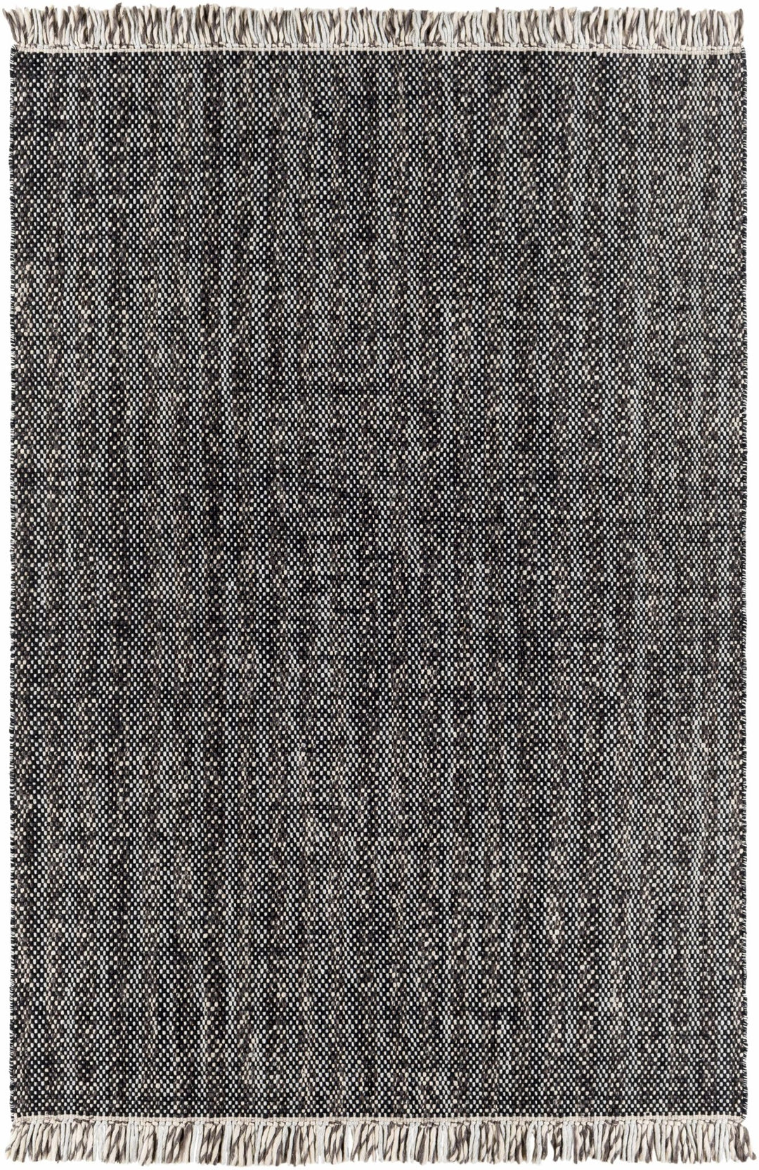Kenora Black And Ivory Modern Style Hand Woven Area Rug - The Rug Decor
