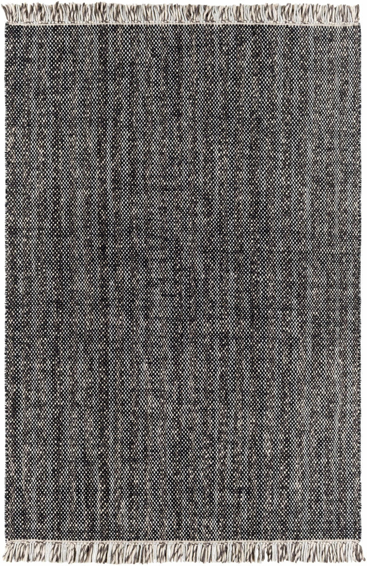 Kenora Black And Ivory Modern Style Hand Woven Area Rug - The Rug Decor