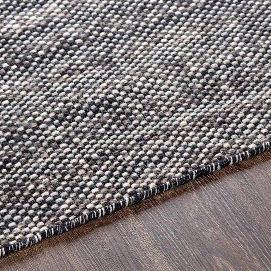 Kenora Black And Ivory Modern Style Hand Woven Area Rug - The Rug Decor