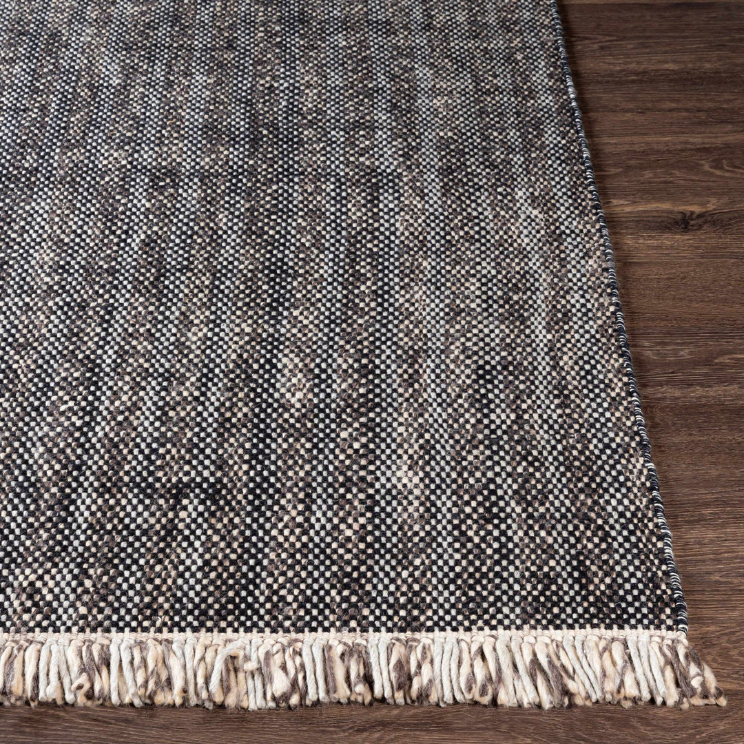 Kenora Black And Ivory Modern Style Hand Woven Area Rug - The Rug Decor