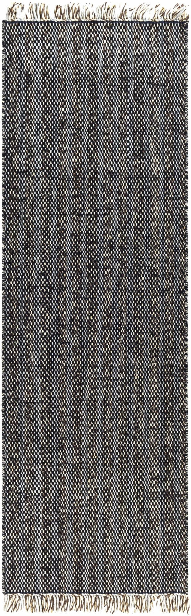 Kenora Black And Ivory Modern Style Hand Woven Area Rug - The Rug Decor