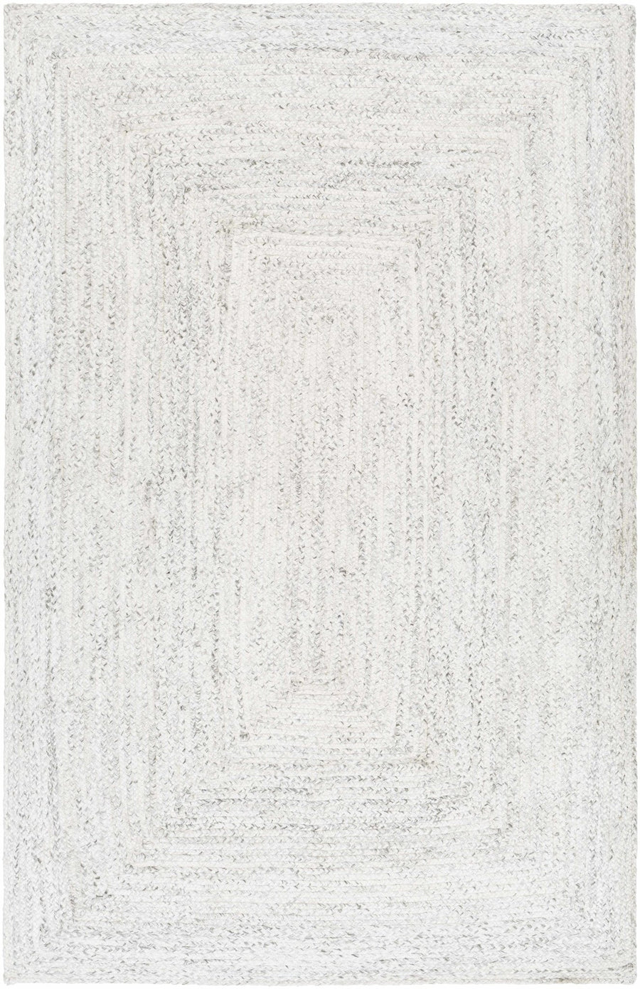 Kenyi Contemporary Abstract White And Gray Rug - The Rug Decor