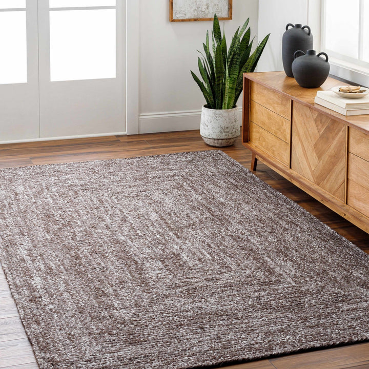 Kenyi Contemporary Braided Brown And Gray Rug - The Rug Decor