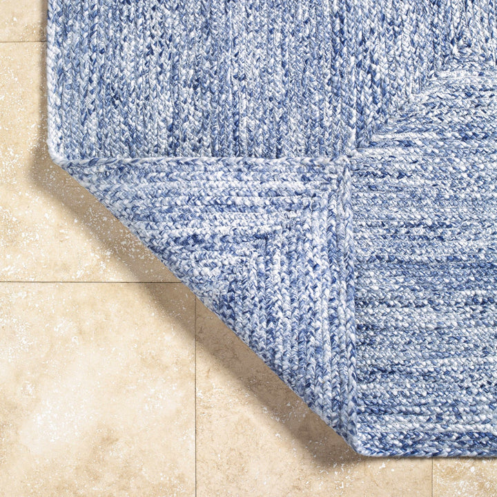 Kenyi Contemporary Solid Design Navy Hand Woven Rug - The Rug Decor