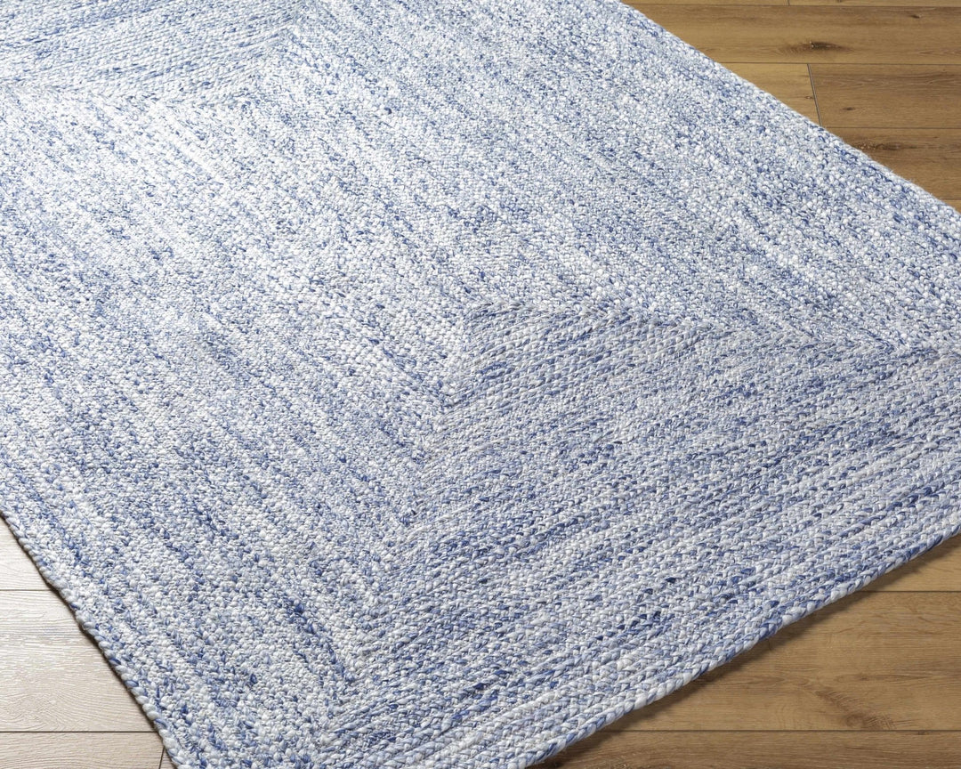 Kenyi Contemporary Solid Design Navy Hand Woven Rug - The Rug Decor