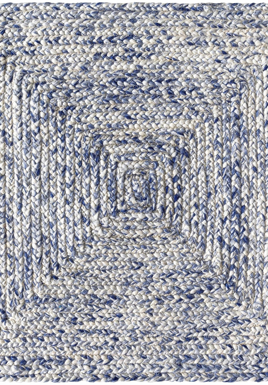 Kenyi Contemporary Solid Design Navy Hand Woven Rug - The Rug Decor