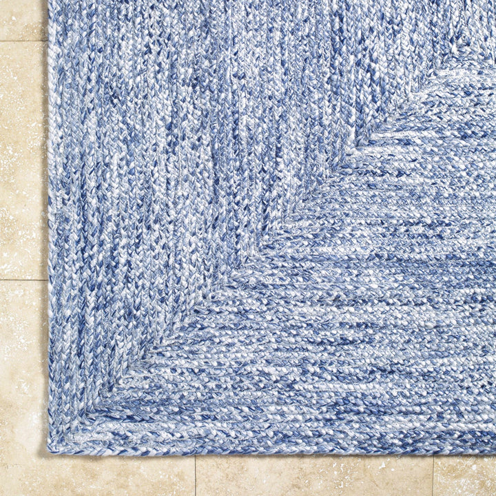 Kenyi Contemporary Solid Design Navy Hand Woven Rug - The Rug Decor