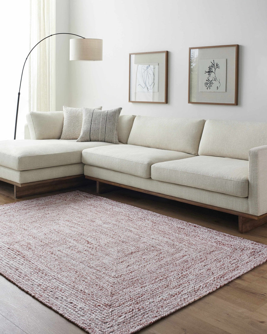 Kenyi Contemporary Style Rust Hand Woven Area Rug - The Rug Decor