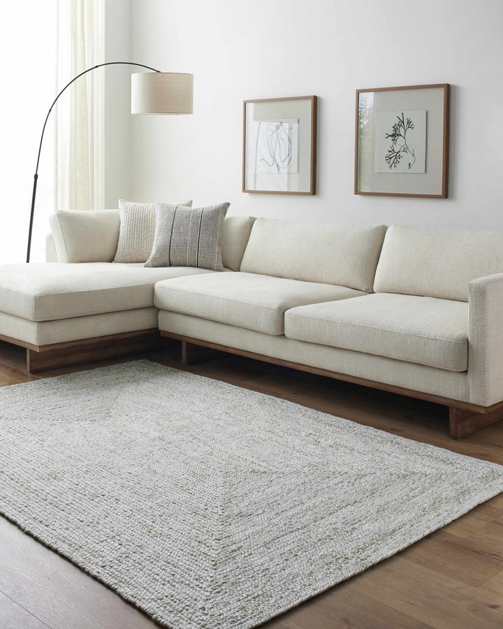 Kenyi Lime Contemporary Style Green Hand Woven Rug - The Rug Decor