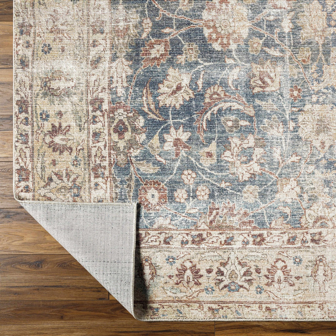 Keona Traditional Blue And Beige Machine Woven Area Rug - The Rug Decor