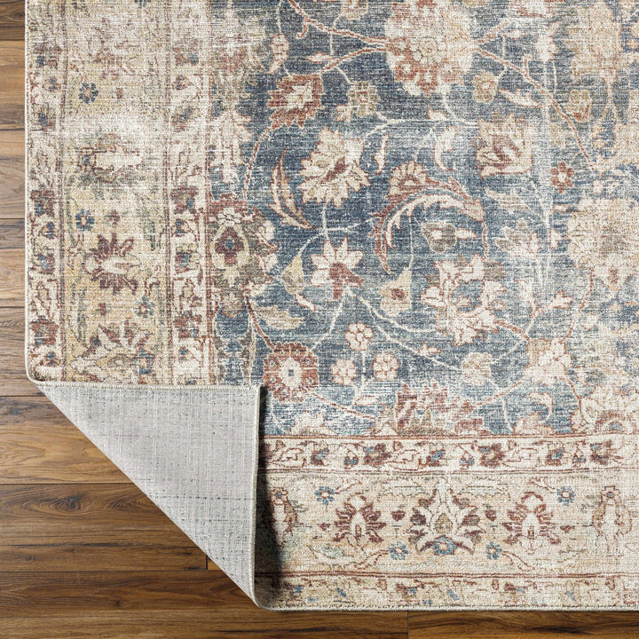 Keona Traditional Blue And Beige Machine Woven Area Rug - The Rug Decor