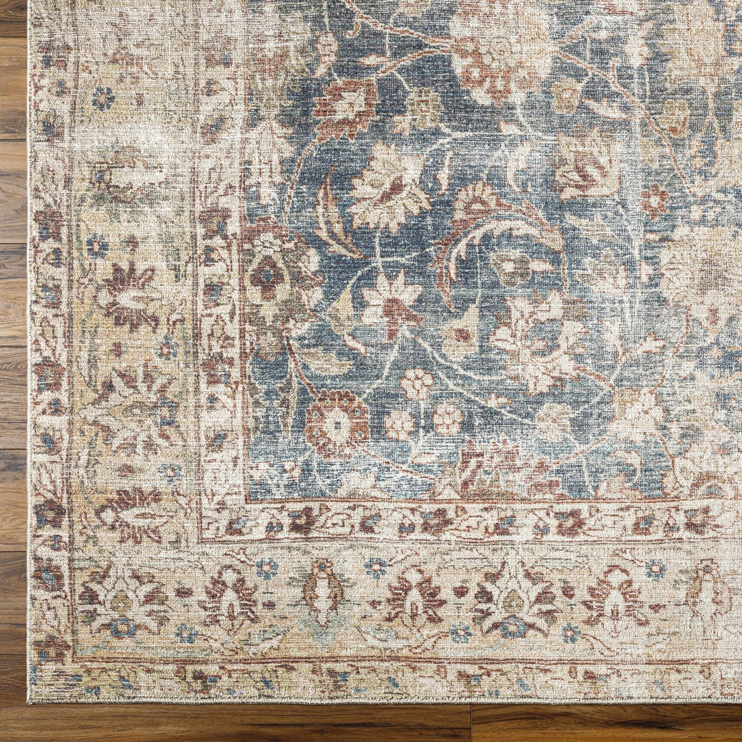 Keona Traditional Blue And Beige Machine Woven Area Rug - The Rug Decor