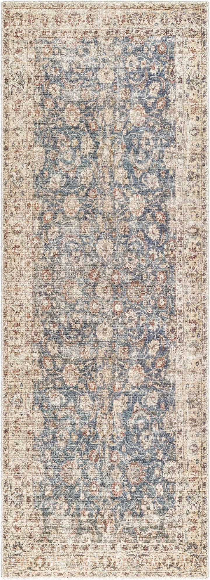 Keona Traditional Blue And Beige Machine Woven Area Rug - The Rug Decor