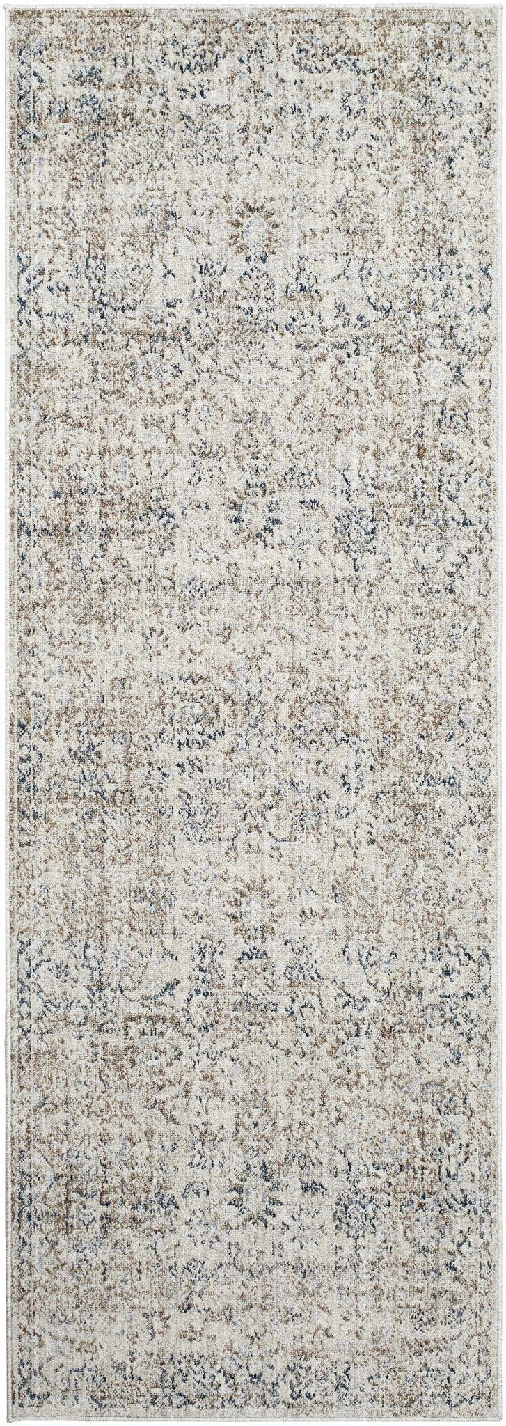 Keran Traditional Beige And Blue Area Rug - The Rug Decor