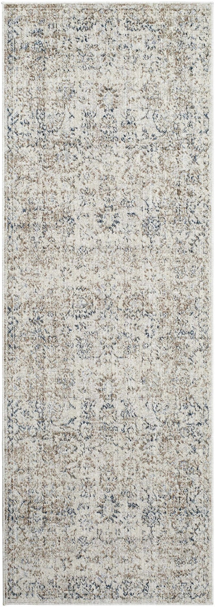 Keran Traditional Beige And Blue Area Rug - The Rug Decor
