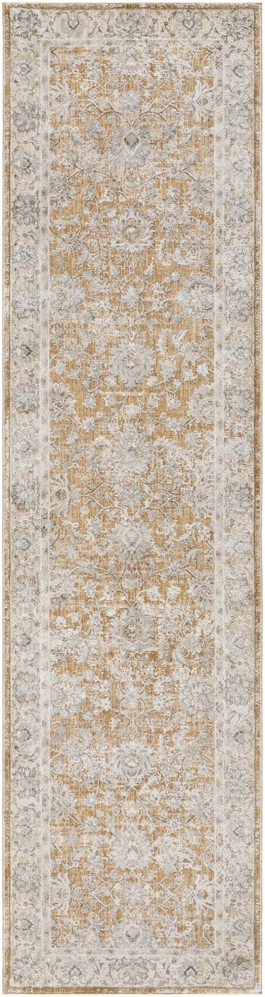 Kerem Traditional Style Gray And Brown Area Rug - The Rug Decor