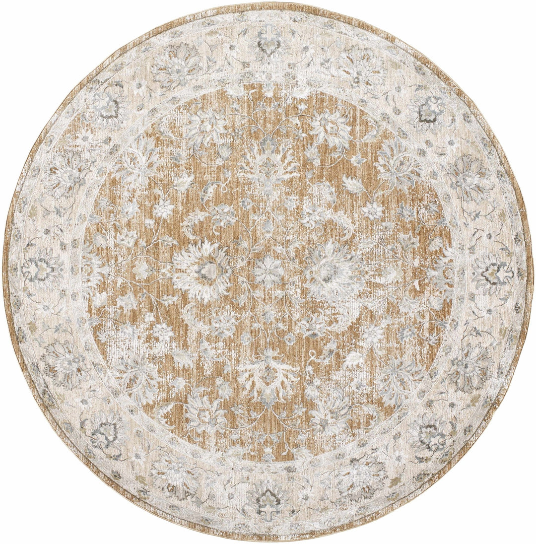 Kerem Traditional Style Gray And Brown Area Rug - The Rug Decor