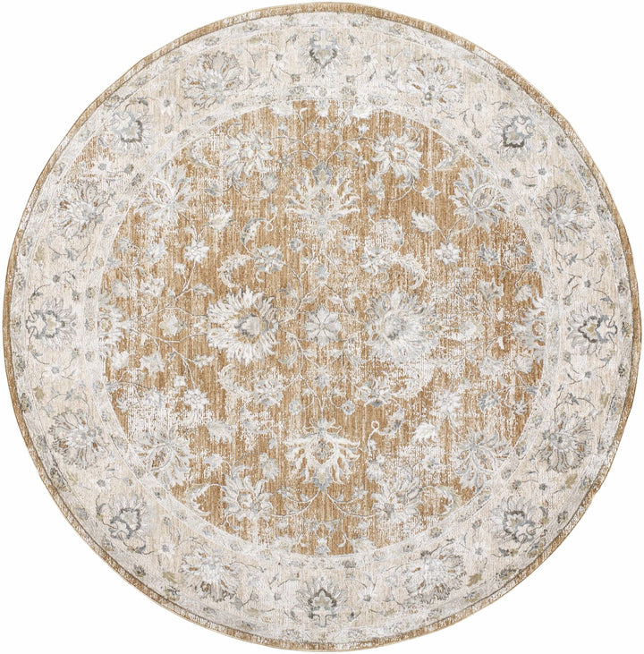 Kerem Traditional Style Gray And Brown Area Rug - The Rug Decor