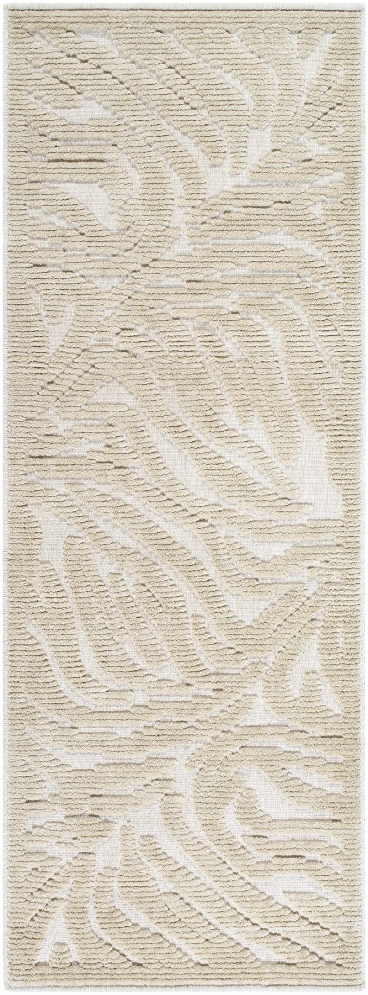 Keto Beige Contemporary Style Washable Area Rug - The Rug Decor