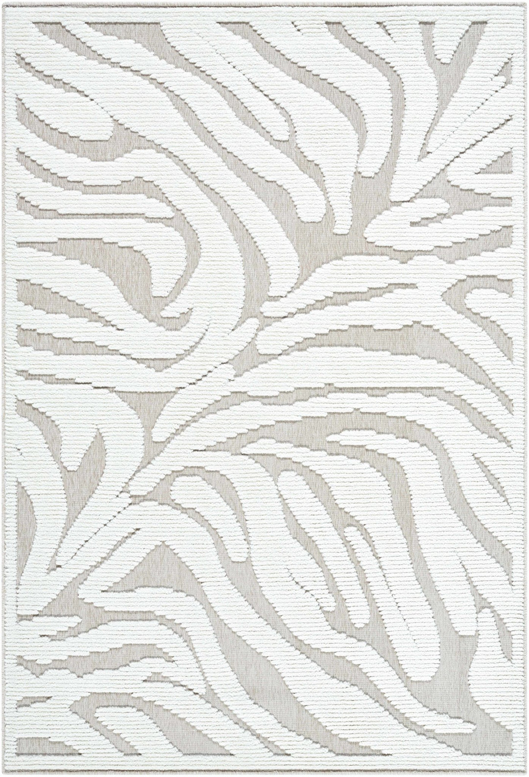 Keto Contemporary Style White Washable Area Rug - The Rug Decor