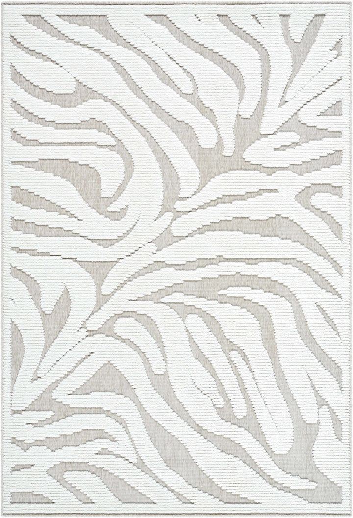 Keto Contemporary Style White Washable Area Rug - The Rug Decor