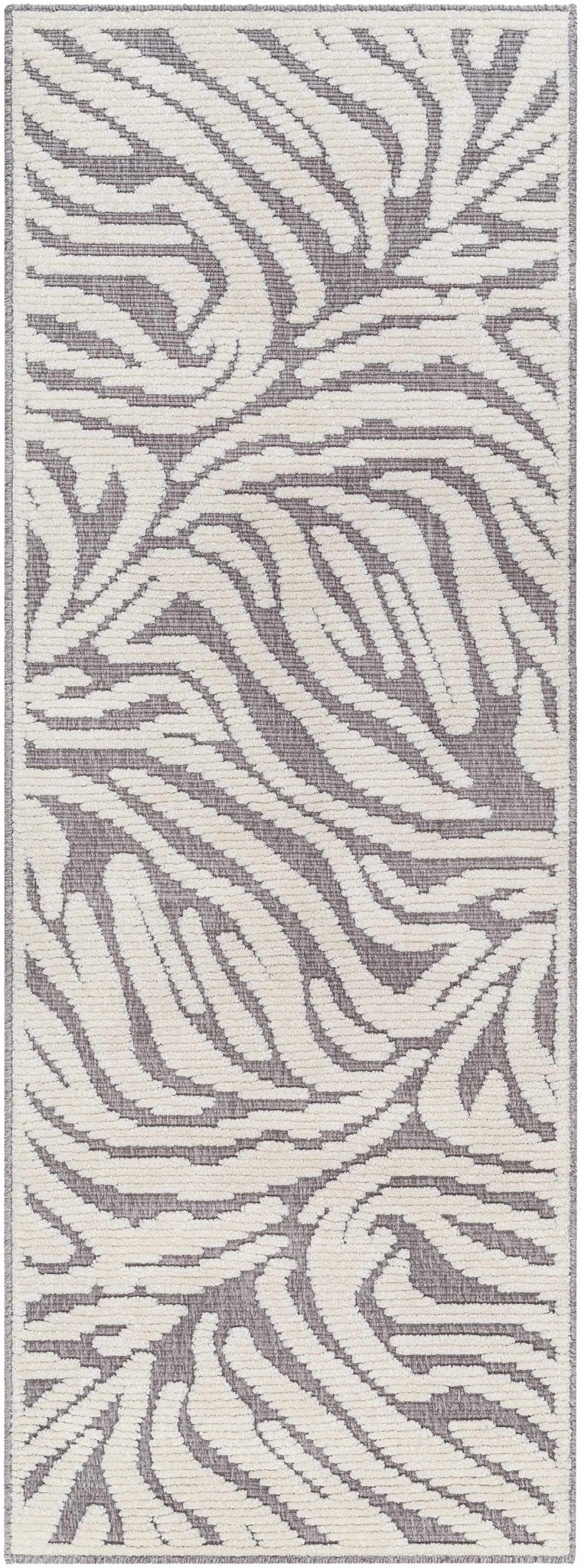 Keto Modern Gray And Ivory Zebra Rug - The Rug Decor