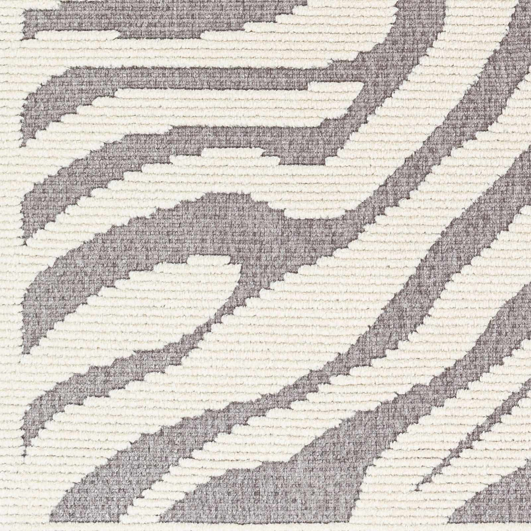 Keto Modern Gray And Ivory Zebra Rug - The Rug Decor