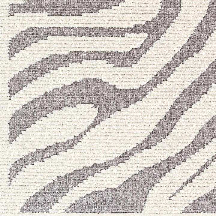 Keto Modern Gray And Ivory Zebra Rug - The Rug Decor