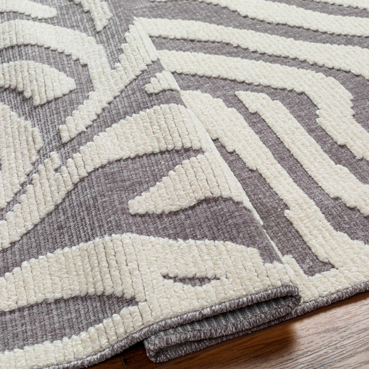 Keto Modern Gray And Ivory Zebra Rug - The Rug Decor