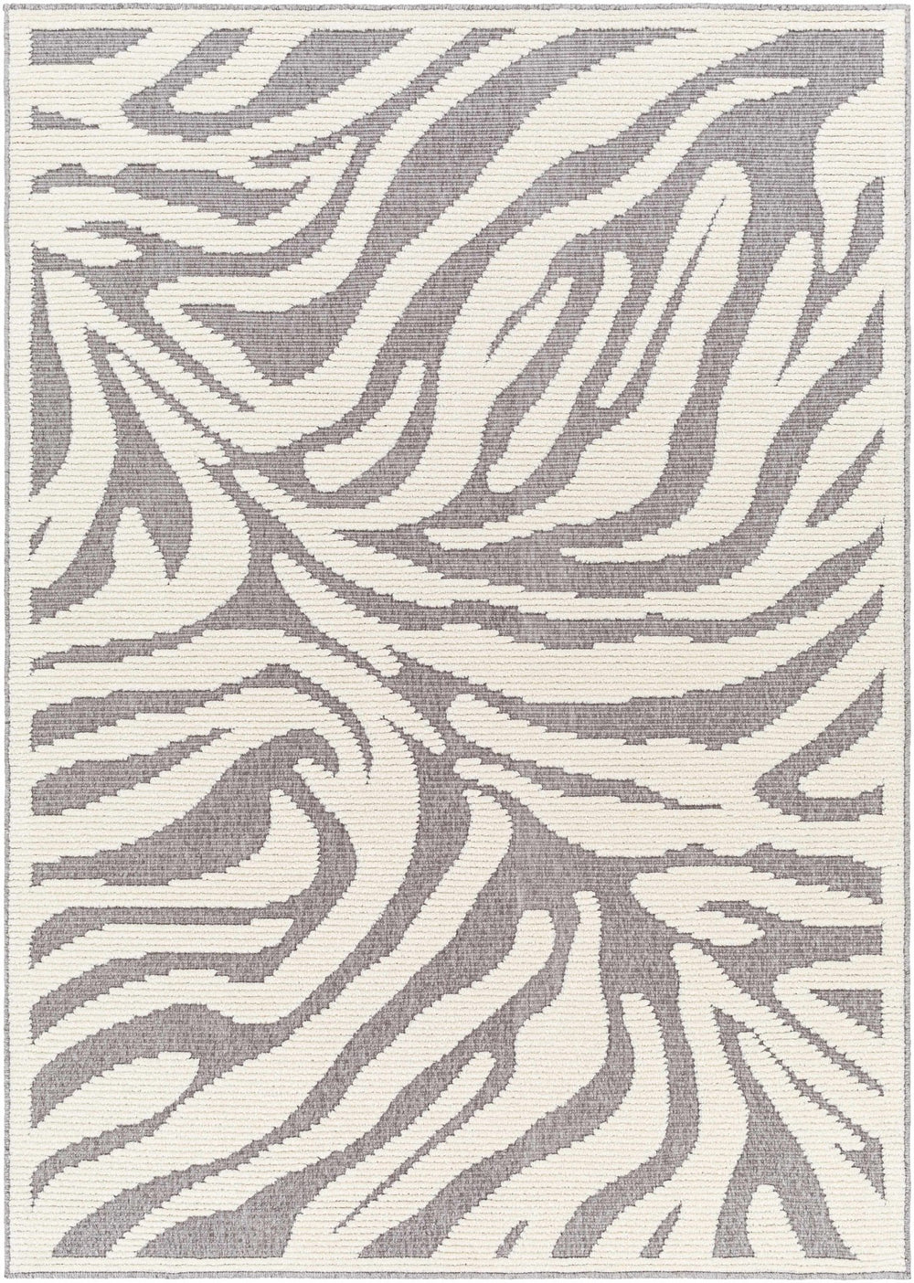 Keto Modern Gray And Ivory Zebra Rug - The Rug Decor