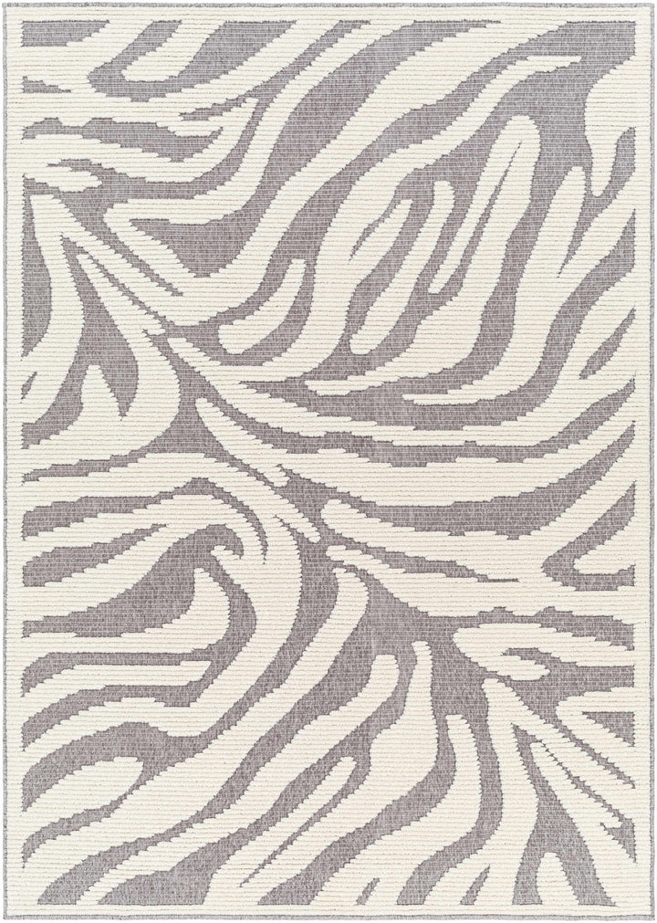Keto Modern Gray And Ivory Zebra Rug - The Rug Decor